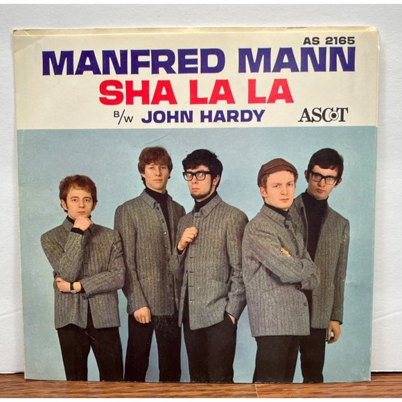 Manfred Mann Sha La La / John Hardy 45 Picture Sleeve Only Ascot AS 2165 VG+ - Picture 2 of 3